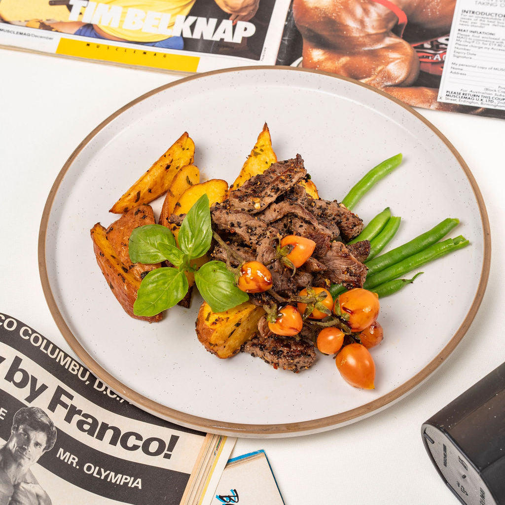 Pepper Crusted Steak